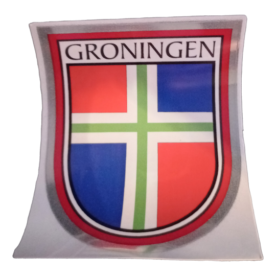 Wapenspiegelsticker Groninger vlag